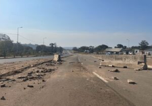 dedicated bus and taxi lane on Moses Mabida in Pietermaritzburg