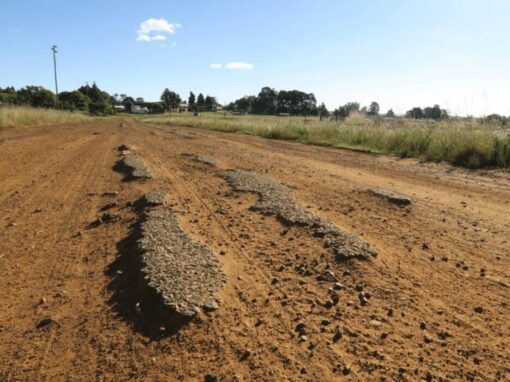 makhazeni town’s industrial area road washed away