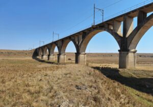 Harrismith raised railway line