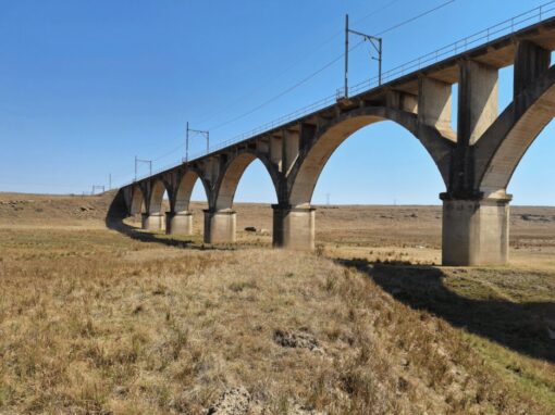 Harrismith raised railway line