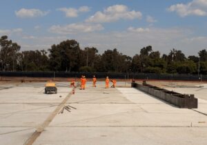 Johannesburg Water team on site of the Carlswald Reservoir Construction
