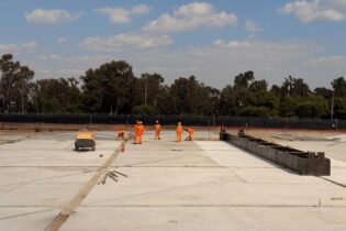 Johannesburg Water team on site of the Carlswald Reservoir Construction
