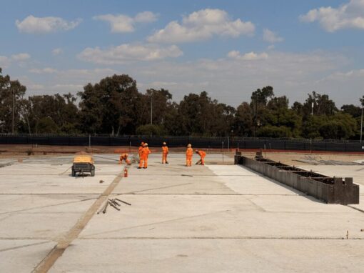 Johannesburg Water team on site of the Carlswald Reservoir Construction