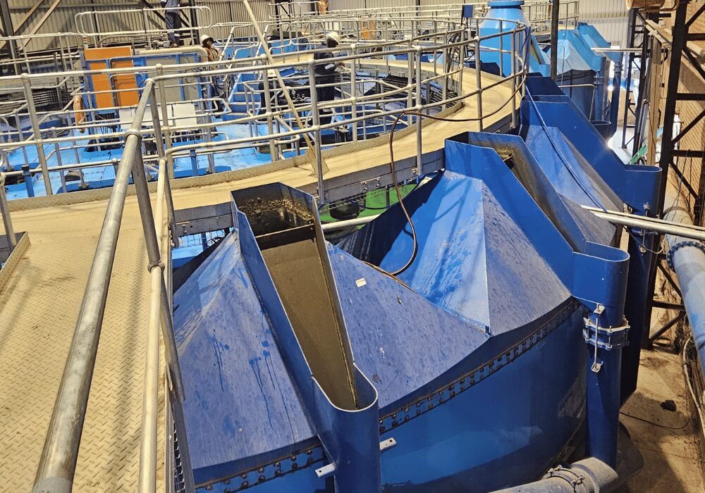 Klipdrift Modular Treatment Plant treatment single white-water nozzle external to the DAF