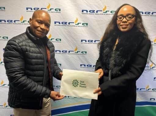 NERSA head of communications Charles Hlebela and Power Mzansi Marketing Director, Lorna Sithole