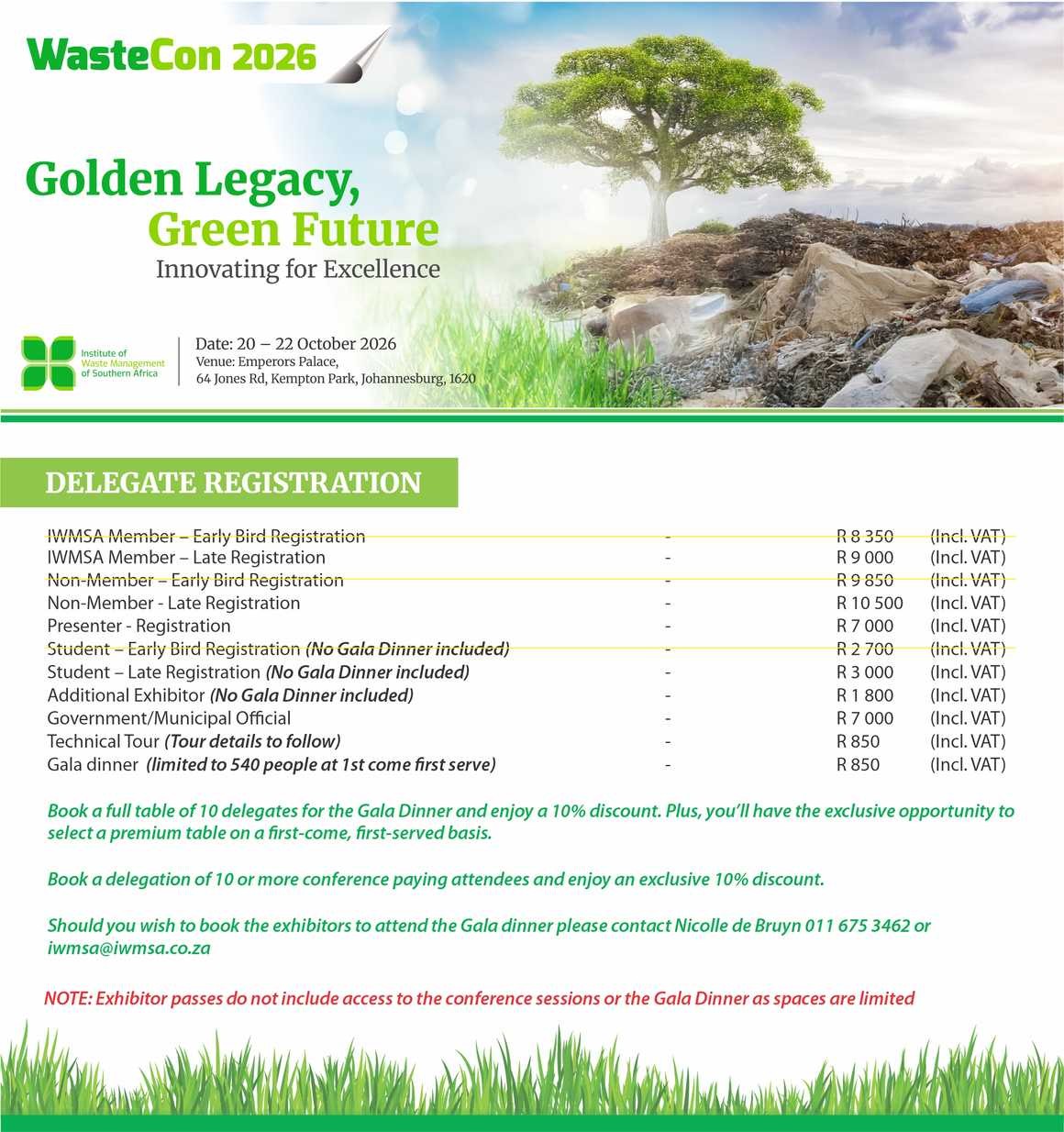 Wastecon 2026 delegate registration