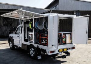 Werner Pumps - Industrial Cleaning truck for drone