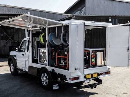 Werner Pumps - Industrial Cleaning truck for drone