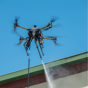 drone with water spout