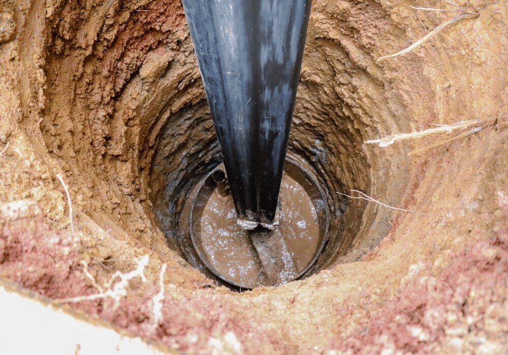 groundwater pump from above