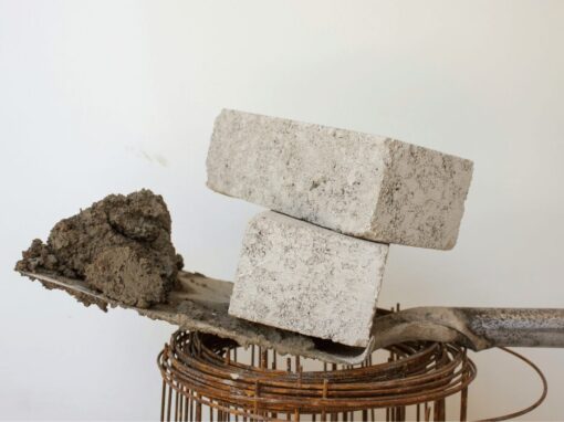 mixed cement and cement bricks