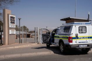 police van outside Pikitup Avalon Depot