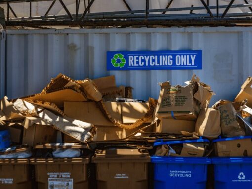 recycling bay for cardboard