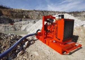 rented water equipment for the mine
