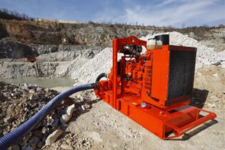 rented water equipment for the mine