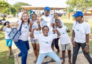 Circular Energy team outdoors with excited faces
