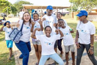 Circular Energy team outdoors with excited faces