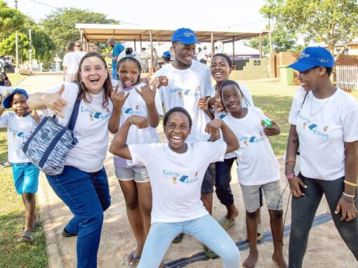 Circular Energy team outdoors with excited faces
