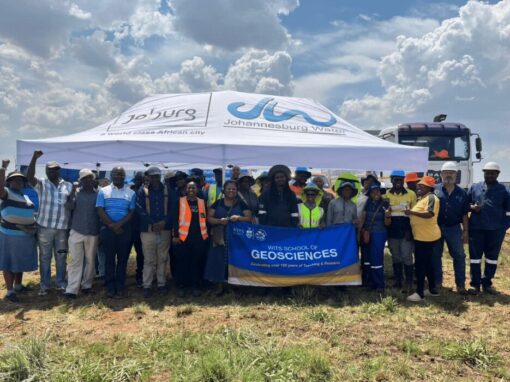 Johannesburg Water and Wits Science school of Geoscience team photo