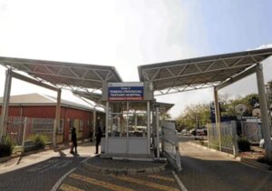 Outside Tembisa Provincial hospital entry
