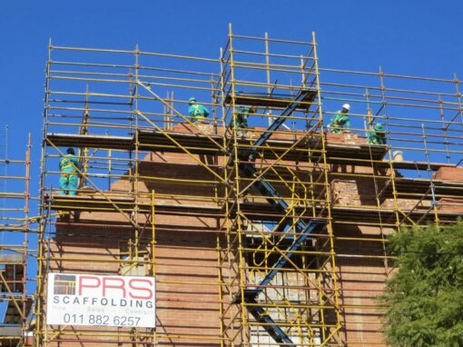 PRS Scaffolding on a building site