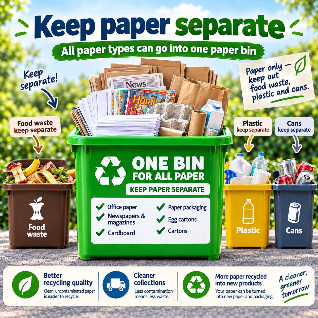 Paper recycling separation AI