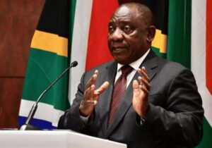 President Cyril Ramaphosa speaking