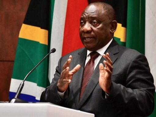 President Cyril Ramaphosa speaking