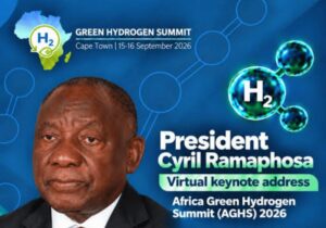 President Cyril Ramaphosa virtual keynote address for green hydrogen summit poster