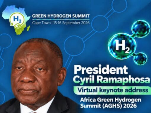 President Cyril Ramaphosa virtual keynote address for green hydrogen summit poster
