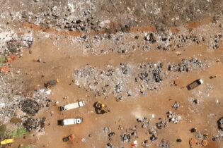Robinson Deep Landfill Site from above