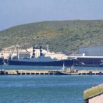 Trawlers in Saldanha Bay harbour
