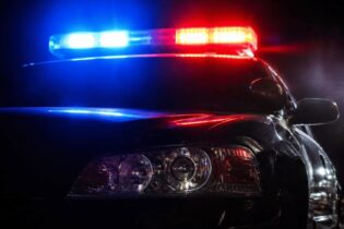 emergency light on police car