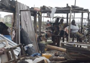 family displaced in Lagos after demolished informal settlement