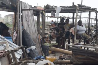 family displaced in Lagos after demolished informal settlement