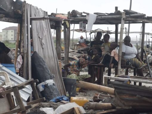 family displaced in Lagos after demolished informal settlement