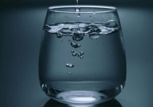 glass of drinking water