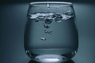 glass of drinking water