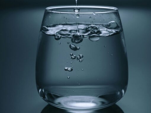 glass of drinking water