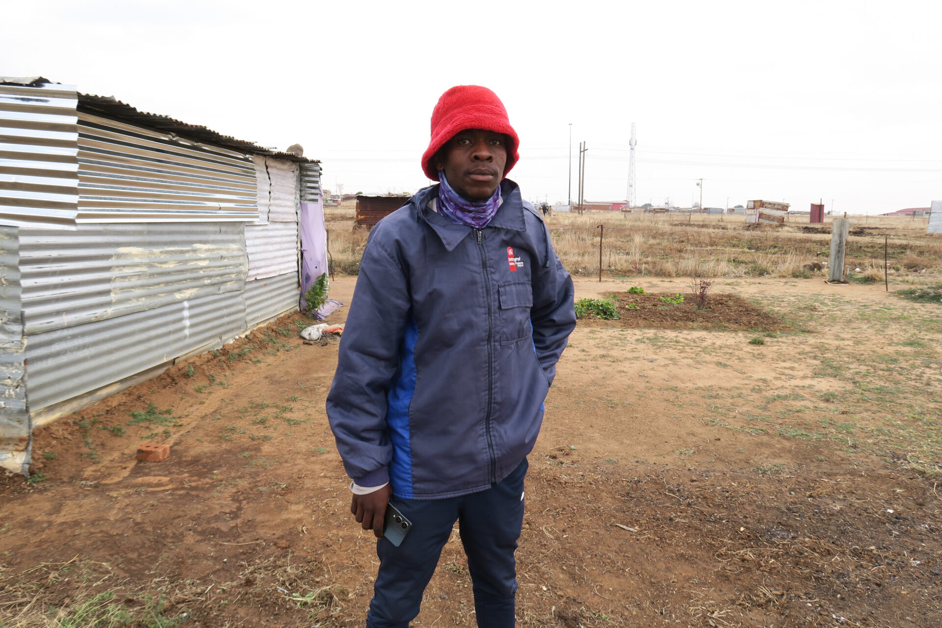 Tshepo Mahloane lives in a shack with his wife and six-year-old daughter in an informal settlement in Botshabelo. 