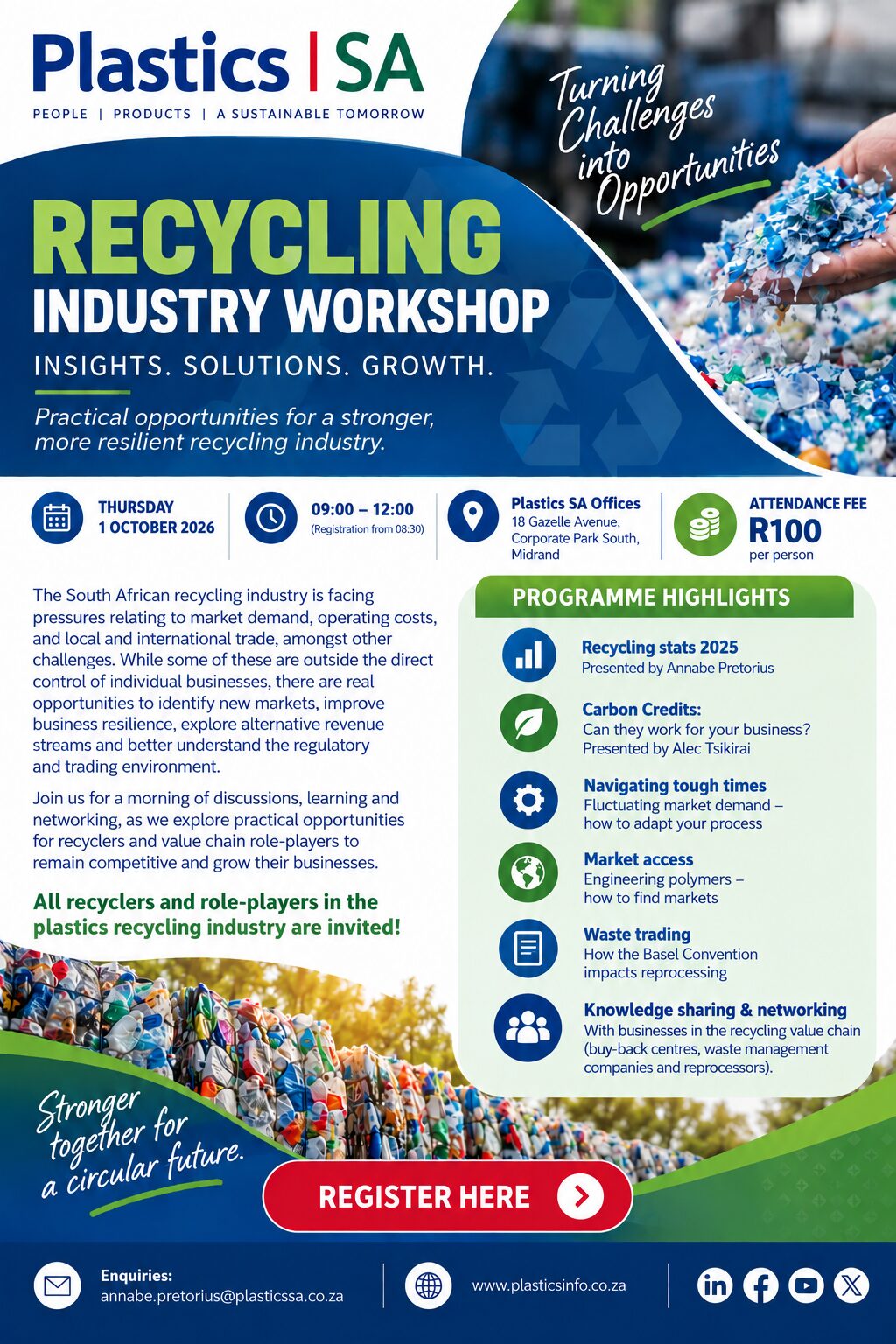 recycling workshop by Plastics SA