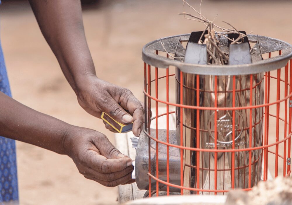 An energy-efficient cookstove distributed through The African Stove Company