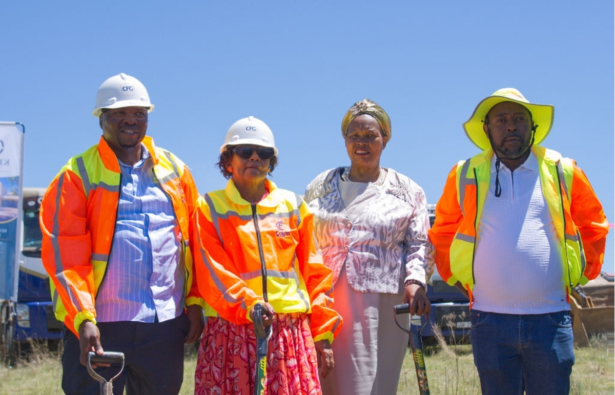 Calvin Mathibeli, Chairman of Calvin and Family Group, joined Maluti-a-Phofung Executive Mayor Cllr