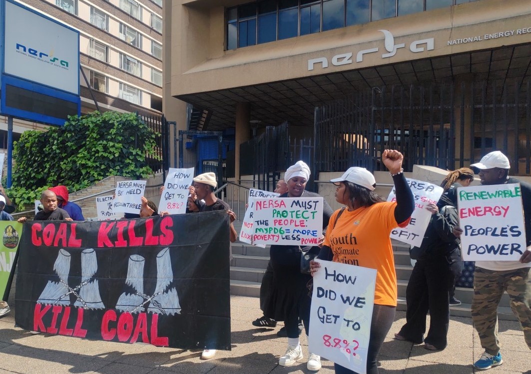 Community representatives hand over written comments on Eskom’s MYPD6 pricing application to NERSA ahead of the 8 October public hearings.