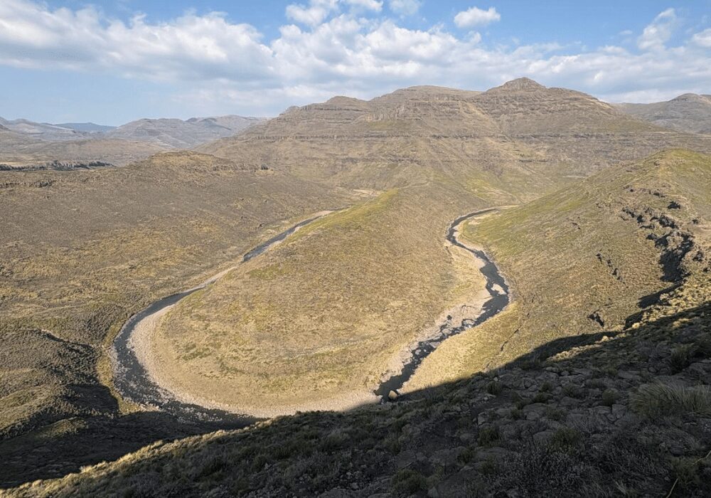 Lesotho Highlands Development project general site from above