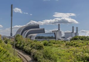 SUEZ recycling and energy recovery building in Severn Beach, Bristol, United Kingdom