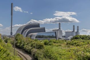 SUEZ recycling and energy recovery building in Severn Beach, Bristol, United Kingdom
