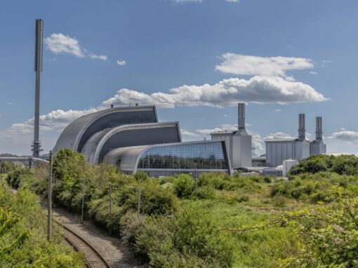 SUEZ recycling and energy recovery building in Severn Beach, Bristol, United Kingdom