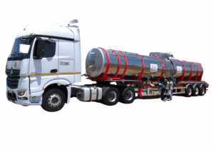 Water Tank truck on white background