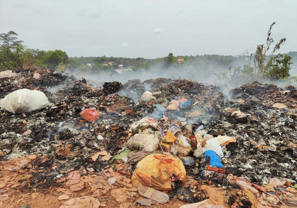 decomposing landfill waste